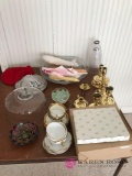 Cups/saucers/candles/holders