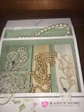 Jewelry box with Pearl necklaces