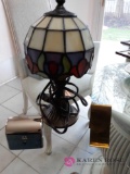 P - Stained Glass Lamp, Metal Box
