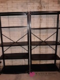 B - Two Metal Shelves