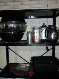 B - Two Shelves of Kitchen Items