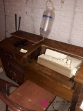 B - Sewing Machine in Cabinet
