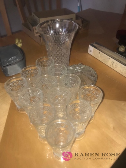 crystal glassware/candy dish