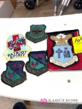 Upstairs five Air Force patches