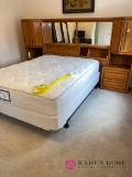 upstairs Full size or queen bed solid oak BRING HELP TO LOAD