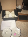 Oleg Cassini candle holders/salt/pepper/frame