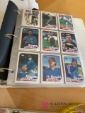 Two folders assorted baseball cards 1990s