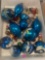 Vintage Christmas ornaments mostly blue