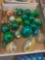 Vintage Christmas ornaments green