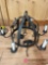 Country cabin rod iron chandelier