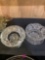 Crystal cut glass dishes Tuthill AS-IS