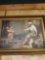 original 1910 oil painting SIGNED Mother Children BATHTIME