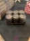 Vintage six metal spice containers