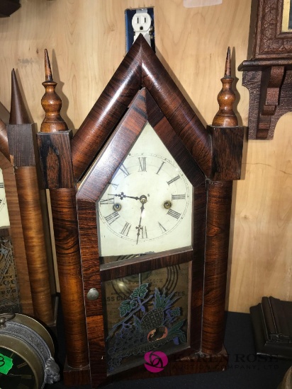 Waterbury clock co. brass spring loaded mantle clock