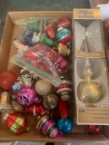 Vintage Christmas tree topper and ornaments