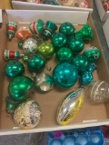 Vintage Christmas ornaments green