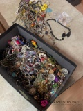 Large lot of assorted costume jewelry necklaces bracelets and earrings clip on earrings