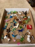 Assorted glass animals and miscellaneous