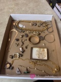 costume jewelry and one sterling bracelet
