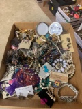 Costume jewelry beaded necklace and earrings and other miscellaneous