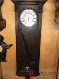 Antique M. Herz & Sohn wein wooden wall clock