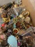 Costume jewelry lot clip on earrings and more