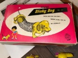 Original slinky dog pull toy in original box