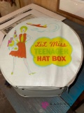 Little Miss teenage hat box full of doll cloth