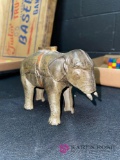 7 inch cast-iron elephant bank missing trunk