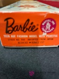 Original bubble cut Barbie with box and wire stand