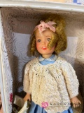 Doll case with Shirley Temple and Revlon doll look