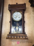 Antique WM Gilbert co 8-day wooden wall clock