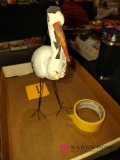 vintage stork candy container