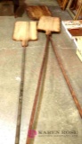 three 12 foot long bread paddles