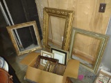 lot of various sizes of picture frames