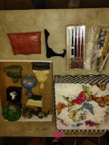 decorative item lot including butterflies