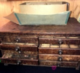 Antique Watch Maker Repair box with over 300 bottles