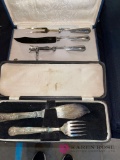 2- set silver plated serving pieces