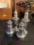 Sterling silver salt pepper shakers