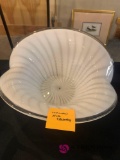 17 inch Italian mid century glass bowl