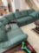 REAL LEATHER Sectional couch 9? x 7? four sections