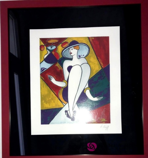 Signed LeKniff,Linda 1998 Serigraph in color on wove paper