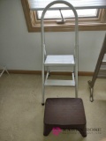 two step ladder and footstool. master bedroom closet