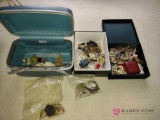 costume jewelry lot. master bedroom closet