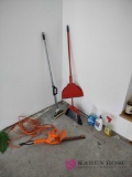 miscellaneous lot including electric edger and broom