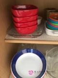 Bowls/plates/crystal fruit bowl