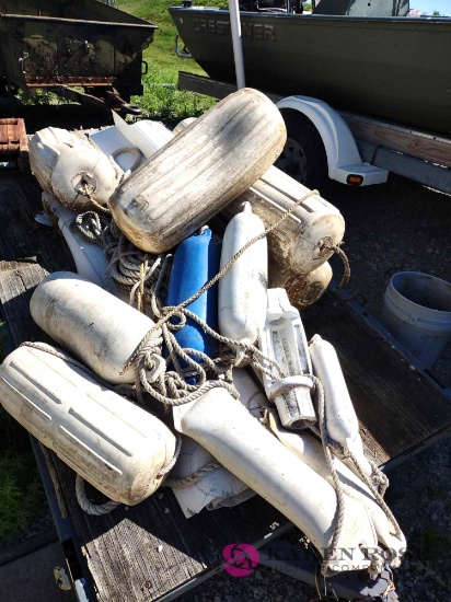 lot of boat fenders