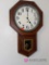 Upstairs vintage wall clock with key