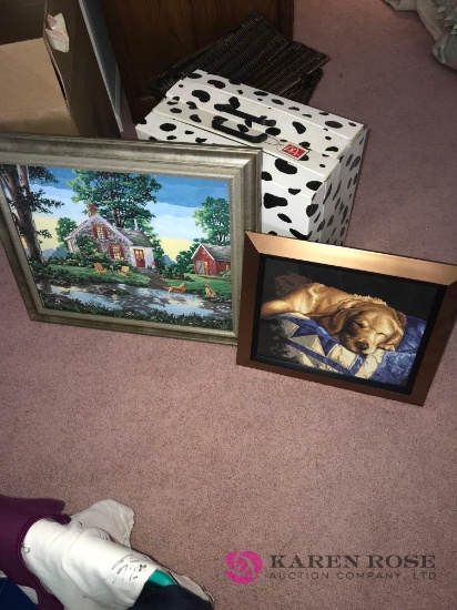 2- framed pictures