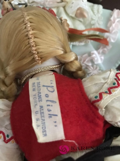 4- antique dolls 1- Madame Alexander polish doll